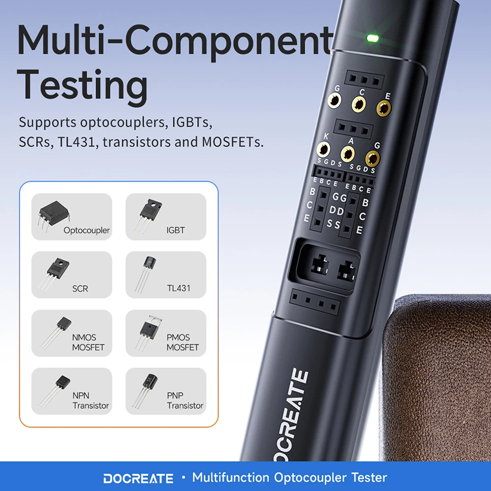 Multifunctional Optocoupler Tester Handheld Integrated Circuit Tester IC Transistor Meter Diode Triode Circuit Chips Detector