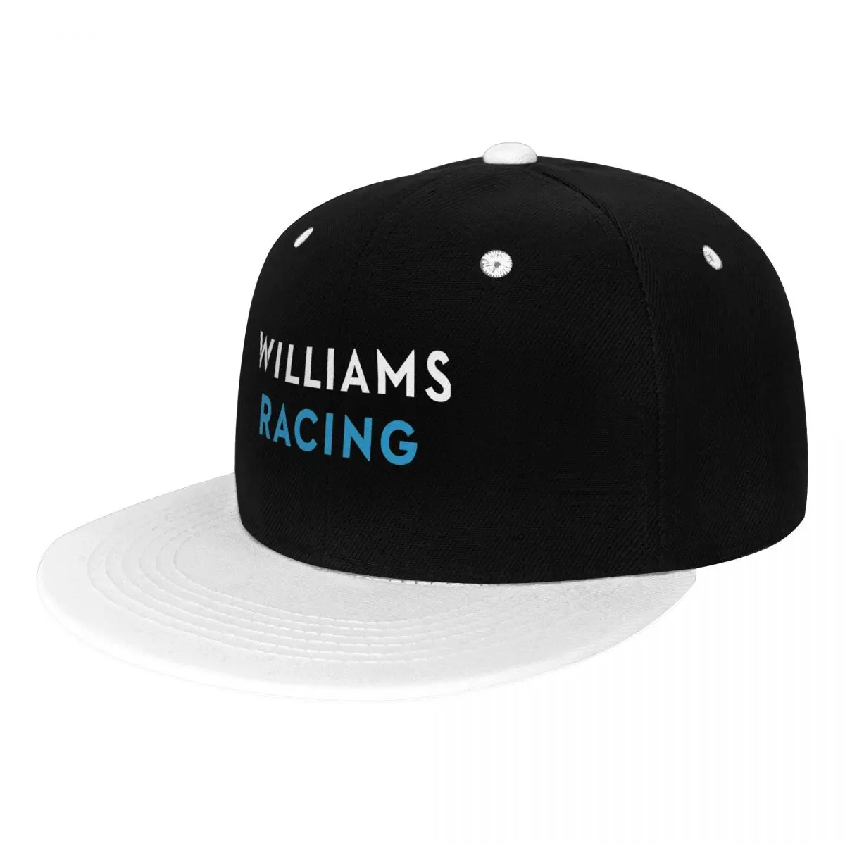 

Белые бейсболки Williams Racing Регулируемые плоские шляпы в стиле хип-хоп