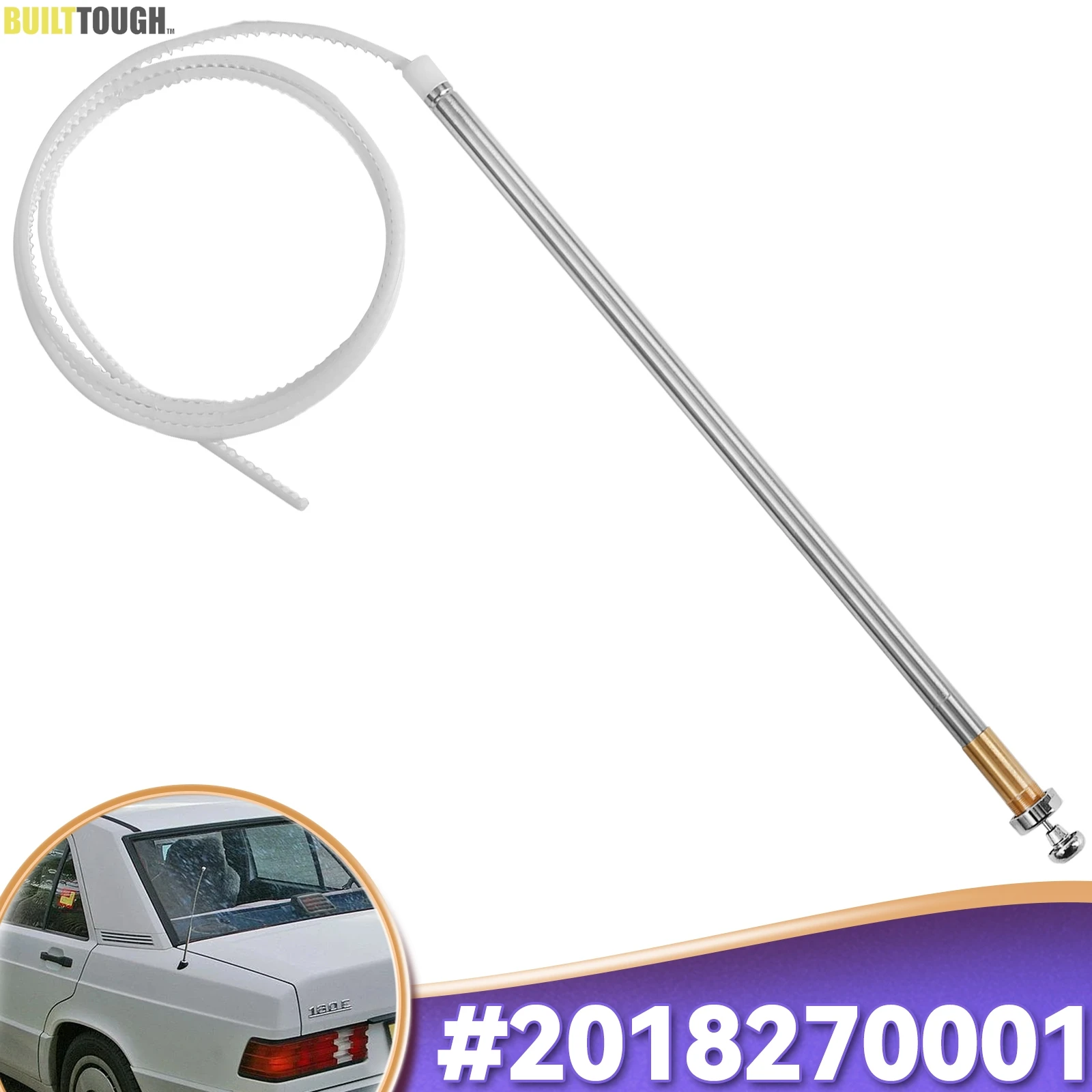 AM FM Radio Mast Cord 2018270001 Power Automatic Antenna Aerial For Mercedes-Benz W124 W126 W201 C107 R107 1981-1993 A2018270001