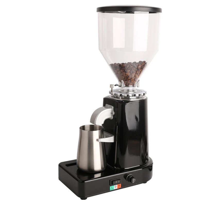 Commercial Electric Coffee Bean Grinder Automatic Detachable 19 File Adjustable High Capacity Italian Coffee Grinder Machine