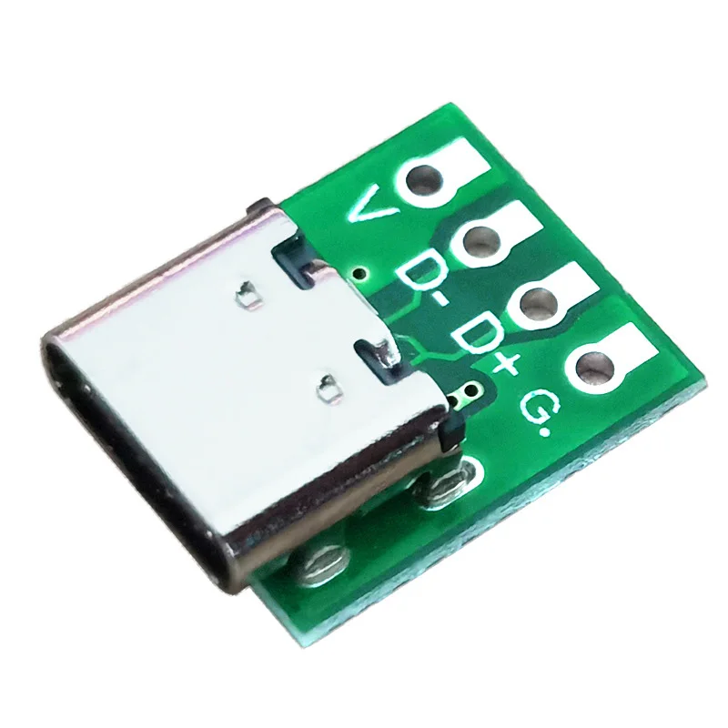 1/5/10szt Złącze USB 3.1 typu C 16-pinowe złącze testowe PCB Adapter 16P Gniazdo złącza do przewodu danych Przenośnik kabla