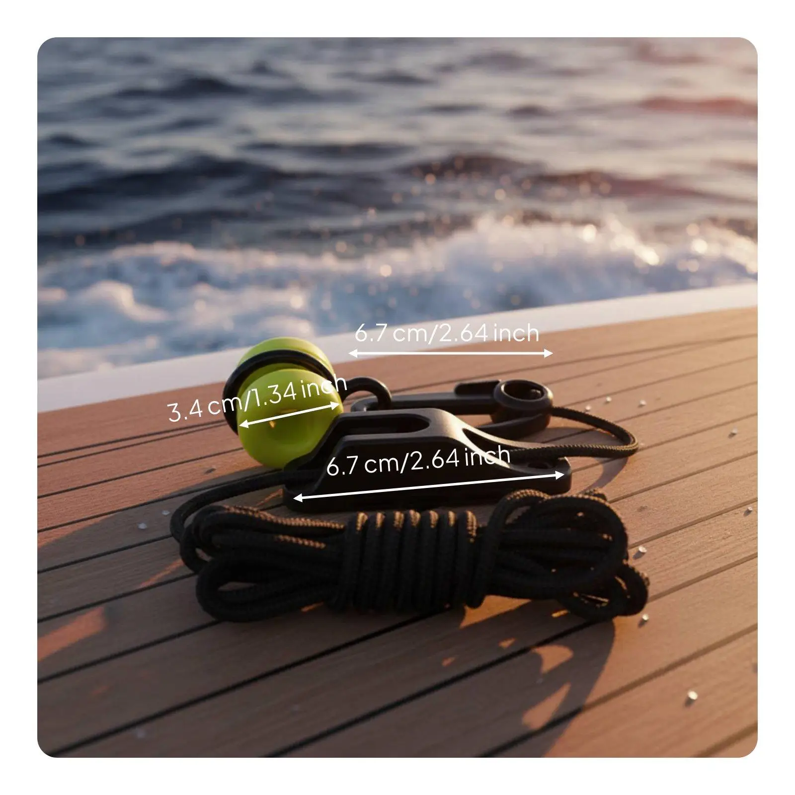 Fishing Rigging Downrigger Weight Retriever System Nylon Cord Secure Cleat Deep Sea Fishing Tools for Trolling Boat view 6