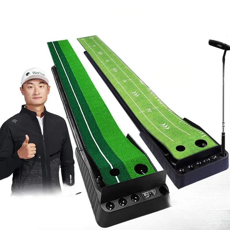 Indoor Golf Putter Practitioner Mini Green Blanket Set Adult and Children's Optional Club