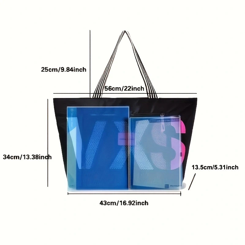 aliwood 2022 New Arrivals Letter Women Shoulder Bags Trendy Waterproof Tote Beach Bag Large Capacity Female Travel Shopping bags