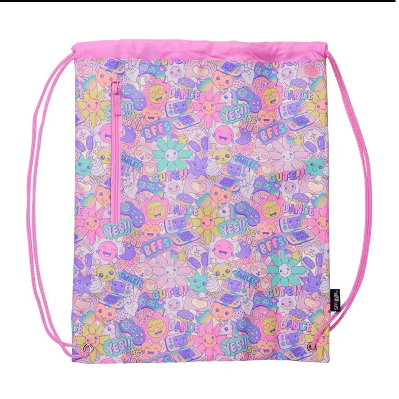 In Stock Smiggle Children\'S Large Capacity Tutoring Bag Convenient Bundle Pocket Drawstring Bag Elementary School Storage Bag