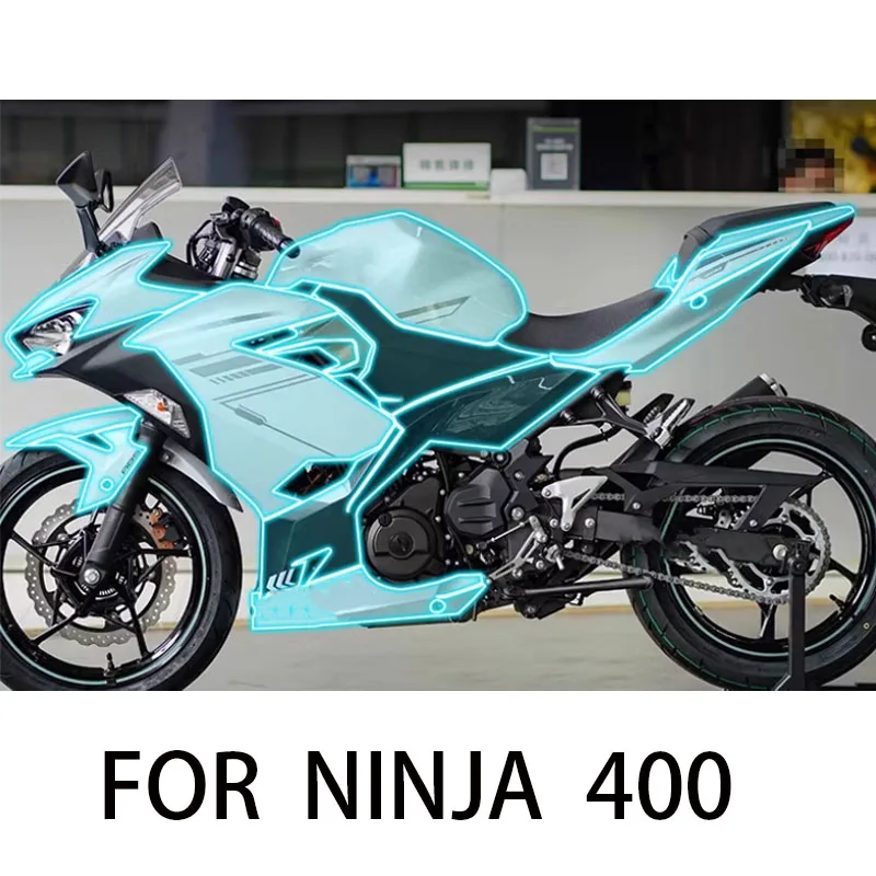 

FOR NINJA 400 Motorcycle Body Invisibility Clothing Retrofit Transparency Paint Protective Film