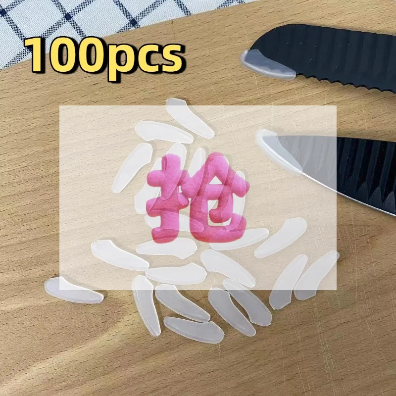 100Pcs Knife Tip Protectors Transparent Plastic Cutter Sleeves For Household Kitchen Cutters Precision Blade Protection