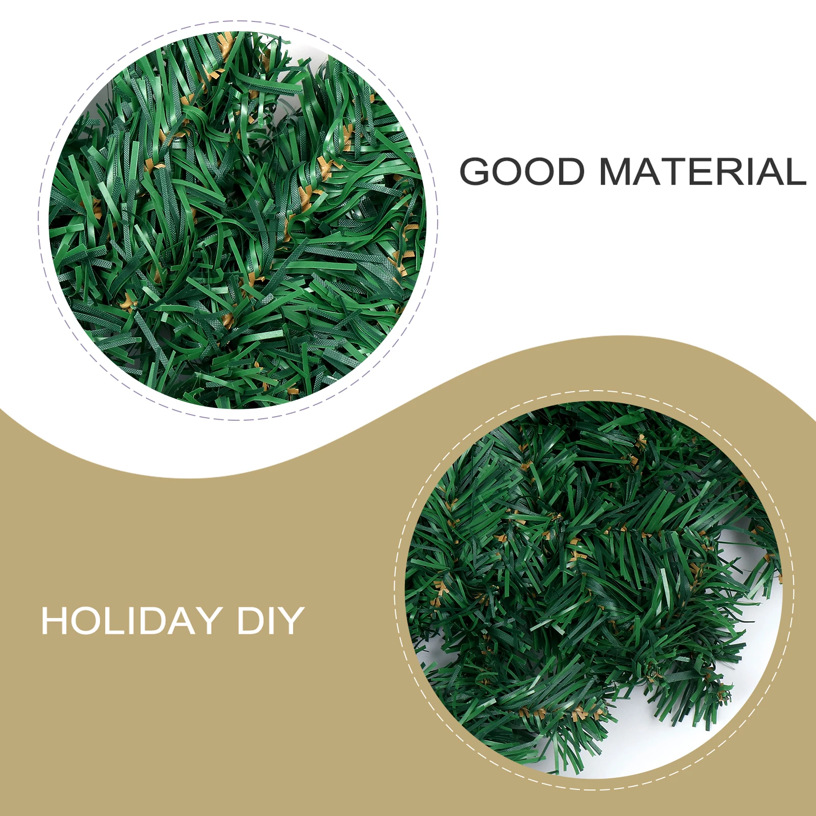 

Rattan Horn Christmas Garland Green PVC Hanging Festival DIY Party Christmas Decoration Wedding Door Wall Decor