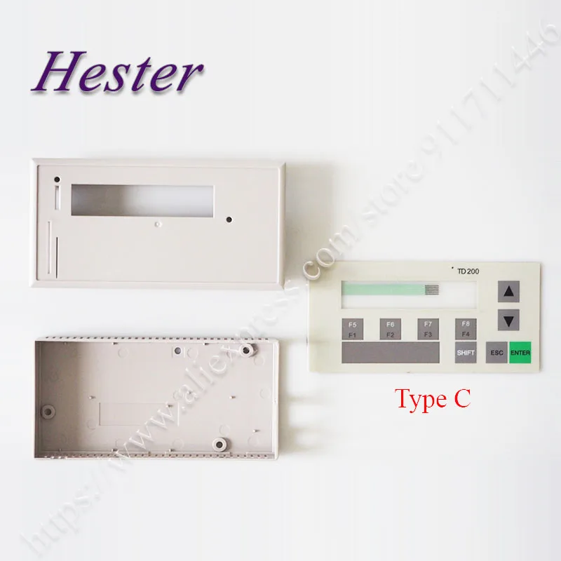 

Front and Back Case Cover + Membrane Keyboard for 6ES7 272-0AA20-0YA0 6ES7272-0AA20-0YA0 TD200 Membrane Switch Keypad (Type C)