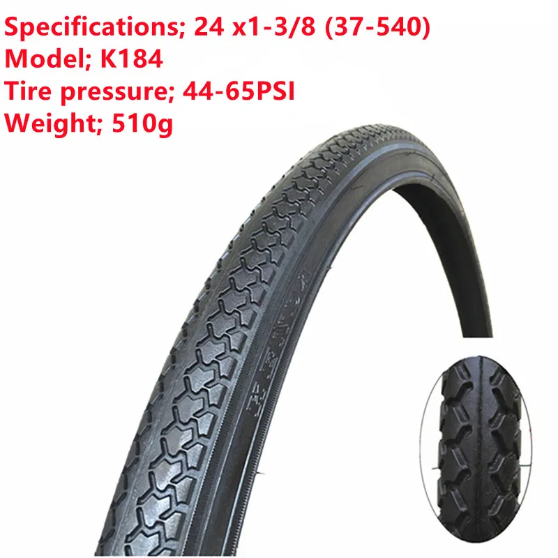 KENDA Tire K184 20/22/24/27 Inch x1-3/8 Retro Leisure Bicycle Tire