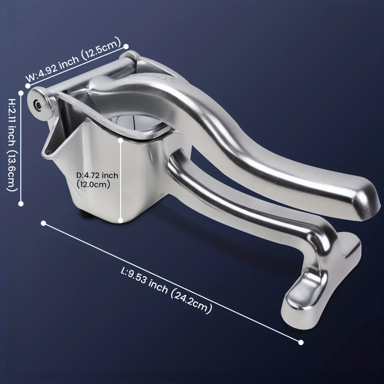 1pc Manual Squeezer, Heavy Duty Single Press Lemon Squeeze, Hand Squeezer, Aluminum Alloy Lemon Squeezer, Manual Citrus Press Ju