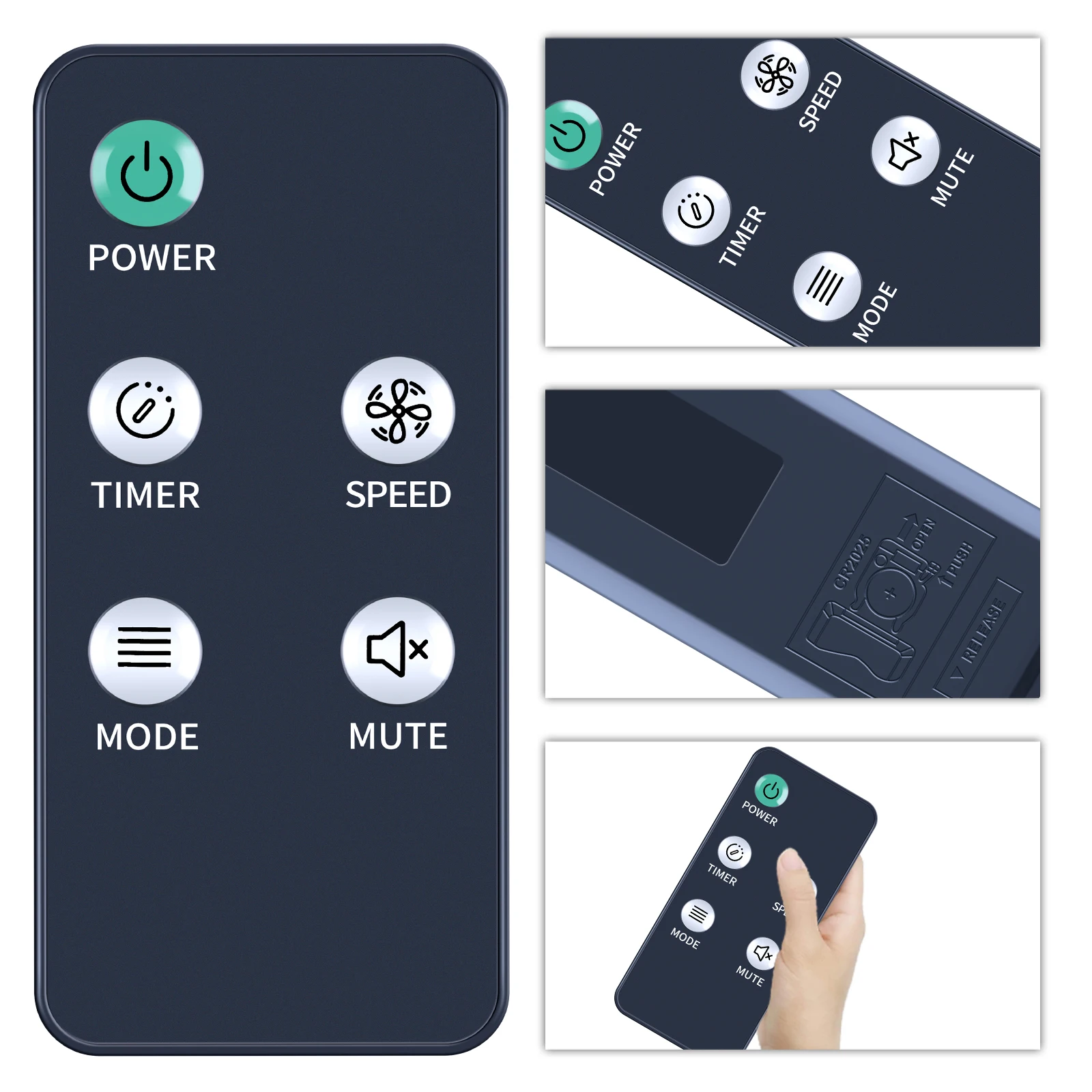 Holmes 16インチ銅デジタルメタルスタンドファン用の新しいリモコン