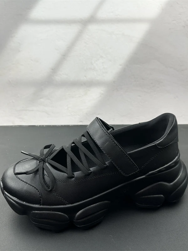 

Весна 2025 Faion с круглым носком и узлом на толстом каблуке Мэри Джейн, женская кожаная застежка Veo, удобная повседневная обувь...