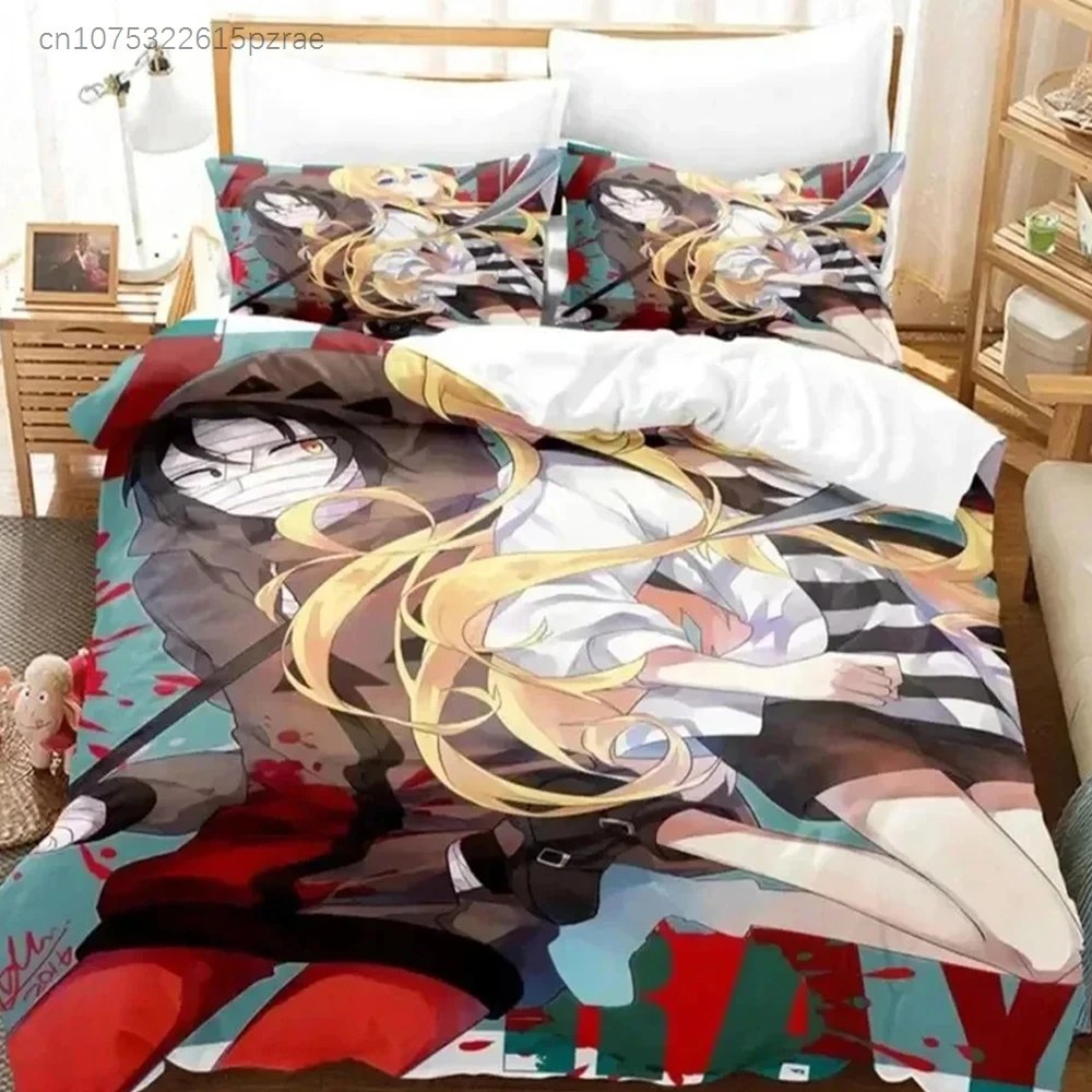 3D Print Anime Angels Of Death Bedding Set Bedroom Soft Modern Bedspreads Comefortable Duvet Cover Quilt Cover And Pillowcase