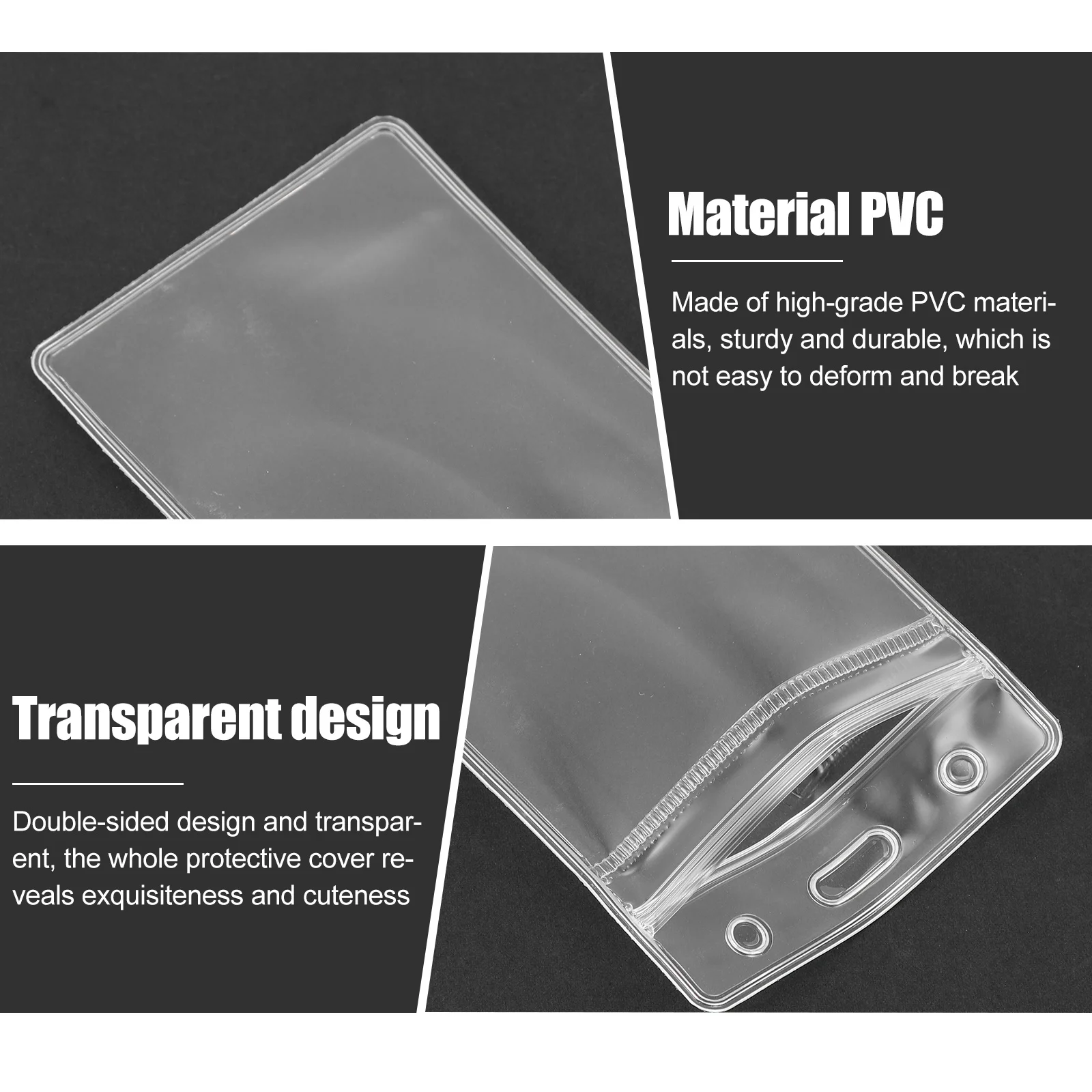 

10 шт. водонепроницаемые держатели для карт, прозрачный держатель для бейджа, двухсторонний защитный чехол, рабочий чехол для карточек для персонала, медсестры, студента