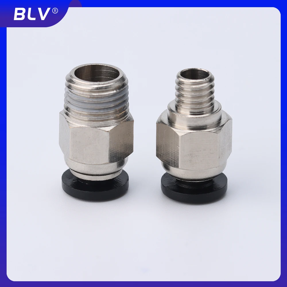 BLV? ® 空気圧継手 G1/8 "/M6 3D プリンタ用 4 ミリメートルボーデン PTFE チューブ PC4 互換性のあるほとんどの 3D プリンタ BMCU