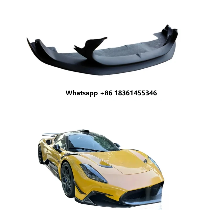 

For MC20 OEM Style Matte Dry Carbon Fiber Front Lip (Front Shovel)