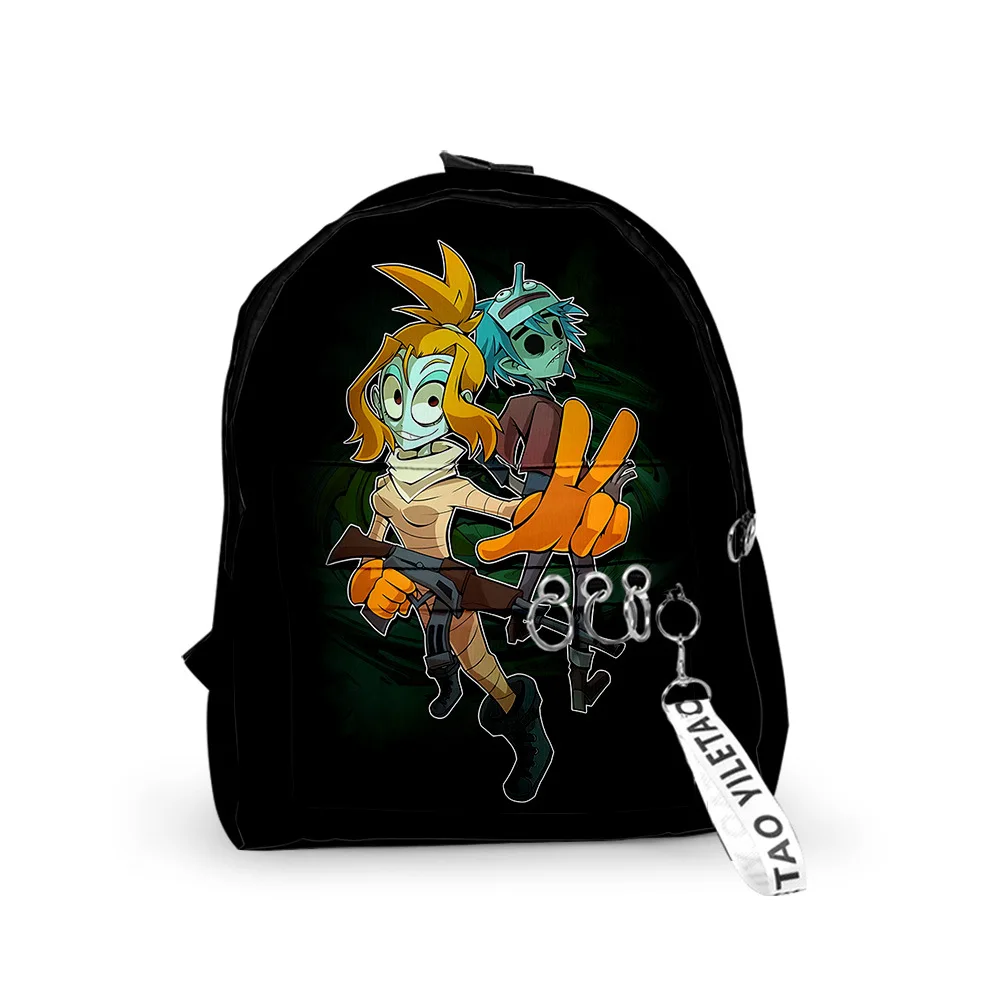 

Cartoon Popular The Gaslight District School Bag Cute Small Travel Bags 3D Print Oxford Waterproof Key Chain Notebook Backpacks