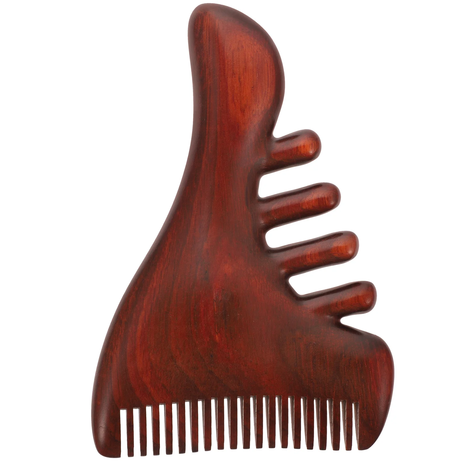 

Wooden Massage Comb Wide Tooth Anti-Static Scalp Massager for Blood Circulation Relief Headache Portable Comfortable Natural