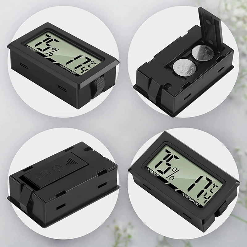 HUAJIAYI For MINI LCD Digital Thermo-Hygrometer Thermometer Hygrometer Indoor Humidity Meter For Office Baby Room Living Room