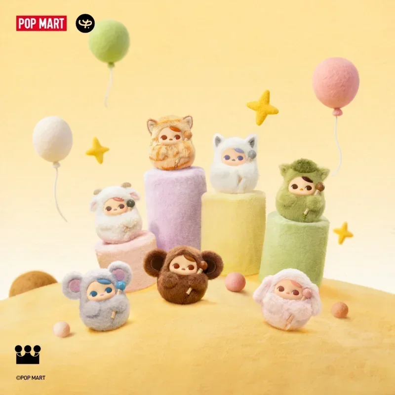 

POP MART PUCKY TAP BABIES Series Виниловая плюшевая подвеска Mystery Box Натуральная слепая коробка Guess Toys Сумка Орнамент Статуэтки для дома