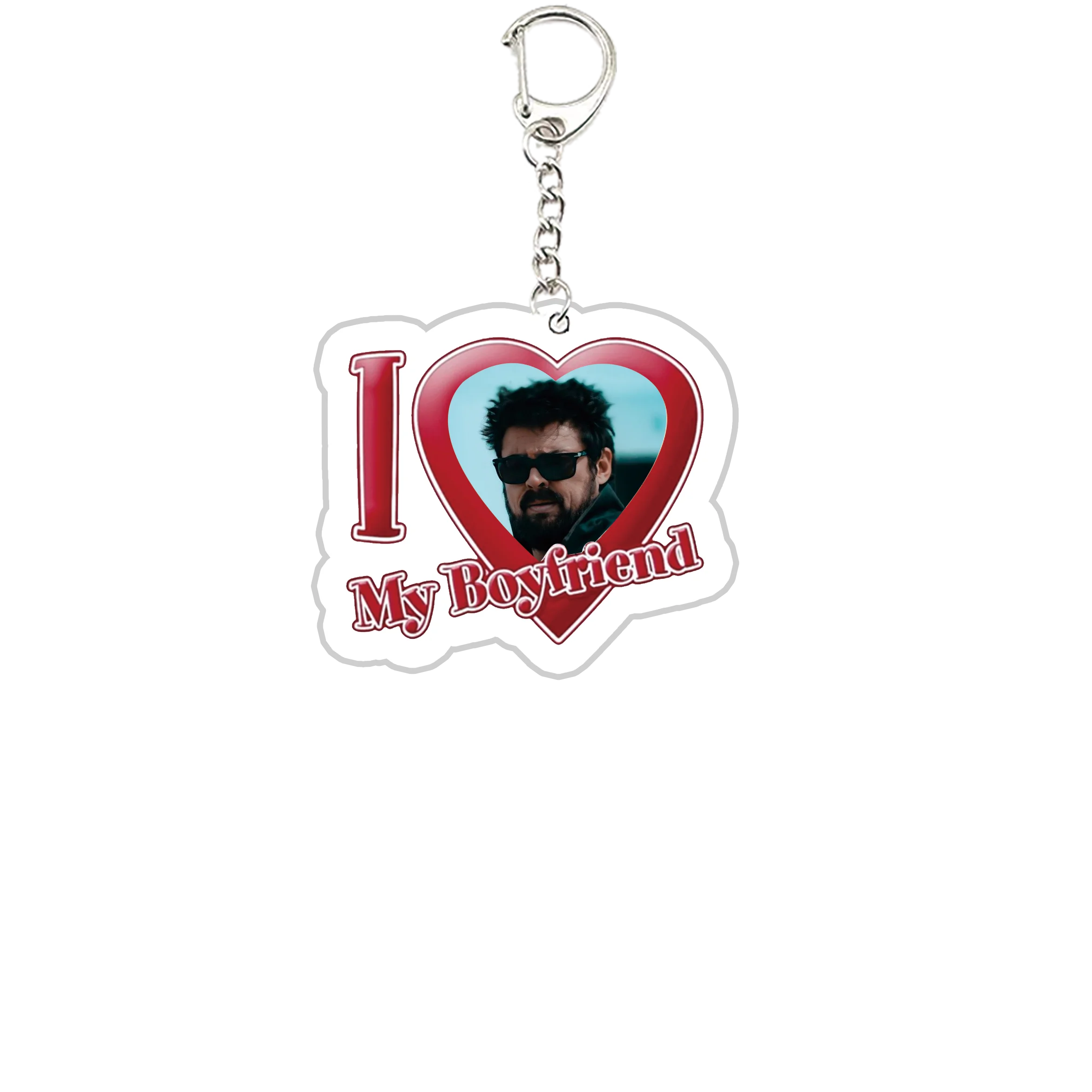 Hot TV The Boys Keychains Keyring My Boyfriend Homelander Billy Butcher Key Chain Ring Pendant Keyring Jewelry Fans Gifts