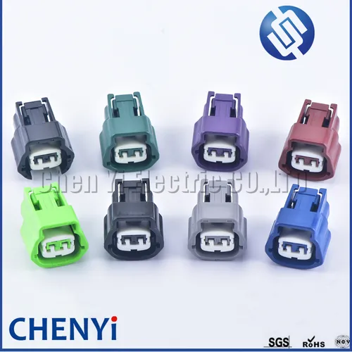 Enchufe del inyector del sensor de temperatura del agua de 2 pines RB S14-SR IAC FICD ECT enchufe del arnés del motor 6189-0772 para Nissan Infiniti