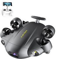 Camolech Fifish V6E Mini Rov Submarine Diving Underwater Drone with 4K Camera 14400mAH 6000 Lumen VR Underwater Robot for Rescue