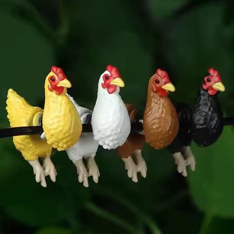 Handmade Funny Chicken Earrings Vintage Lightweight Hand Painted Animal Chicken Dangle Earrings Retro Jewelry Party Gifts