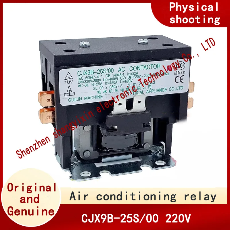 Original CJX9B-25S/00 air conditioning contactor large single-pole relay 2 -3P cabinet machine relays