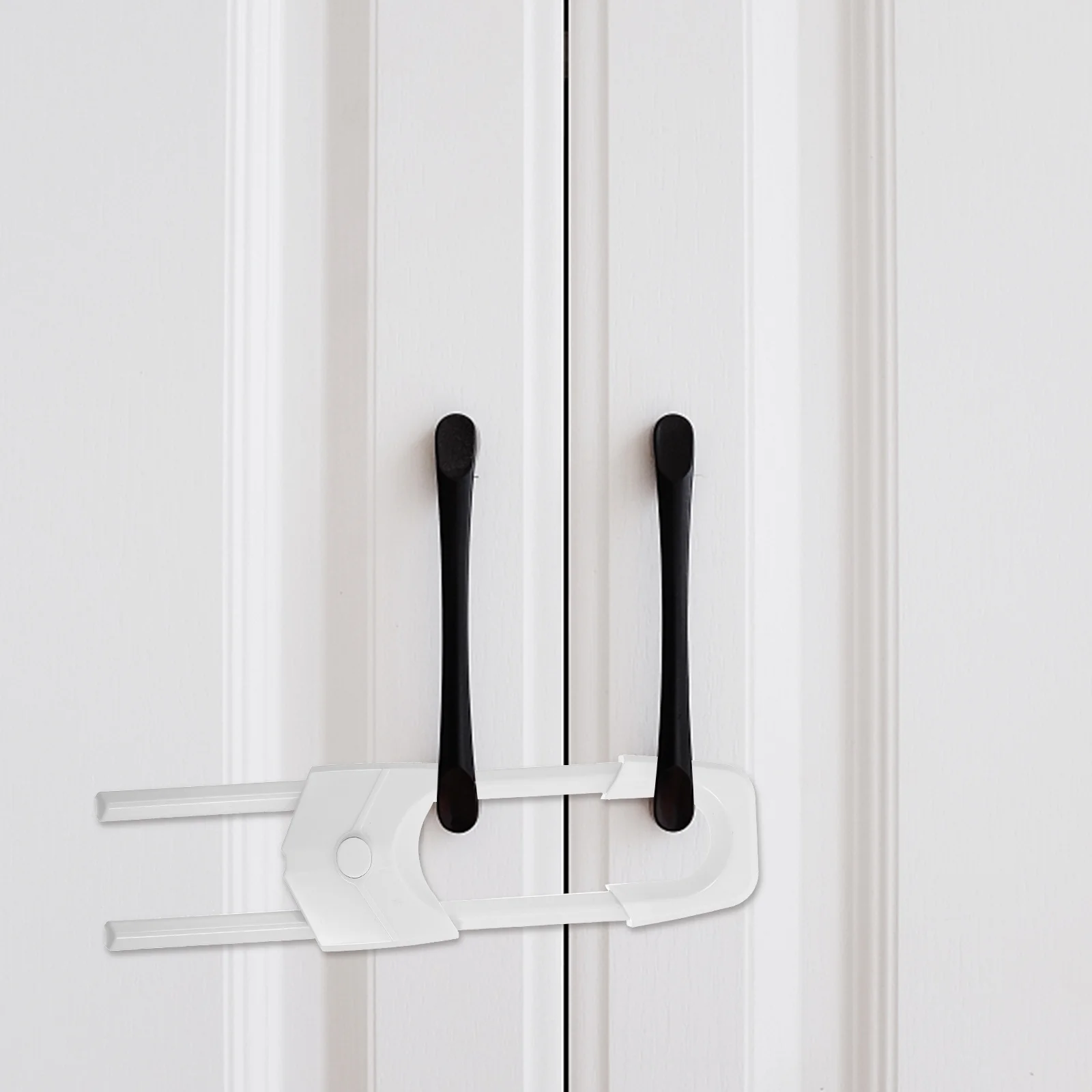 6Pcs Child Proof Cabinet Locks Baby Safety Products Durable Plastic Latches for Kitchen Cupboards Drawers Kitchen Cupboard Lock