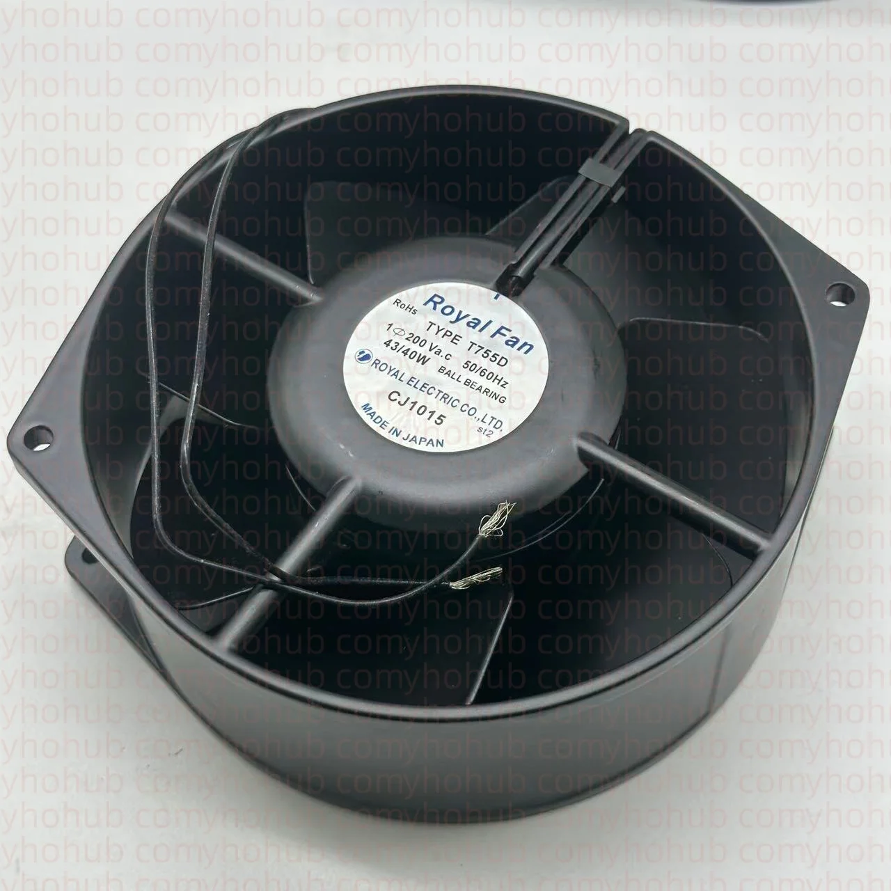 Royal Fan T755D  200V 43/40W 172x150x55mm 2-Wire Server Cooling Fan