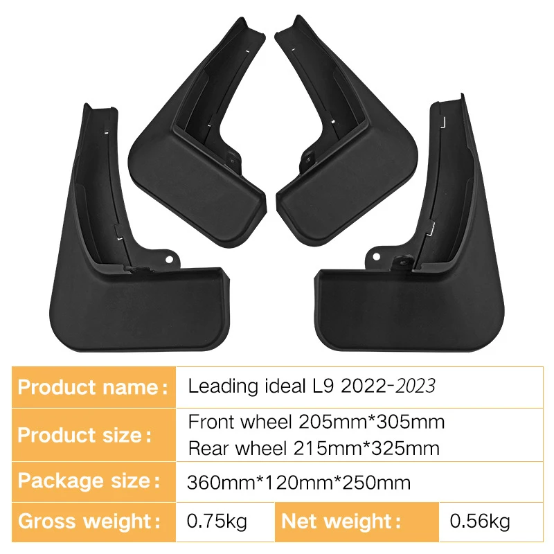 Mudguards For Lixiang Li L9 2022 2023 MudFlaps Lixiang L9 L 9 Splash Guards Wheel Protector Fender New Compatible Accessories