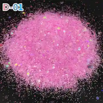 Velkoobchodní 1KG laserový šestiúhelníkový holografický robustní třpytivý prášek na nehty, třpytivý prášek, mořská panna, třpytivé třpytky, pryskyřice, krystal 12 nejlepší prodej třpytky 1kg - №10