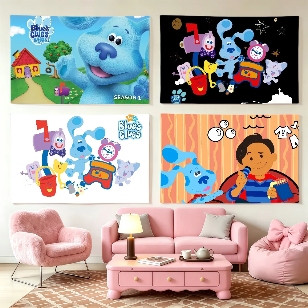 Drapeau Anime B-blues C-clues, motif créatif pour l'intérieur du club, décoration murale pour salon, décoration de fête en plein air