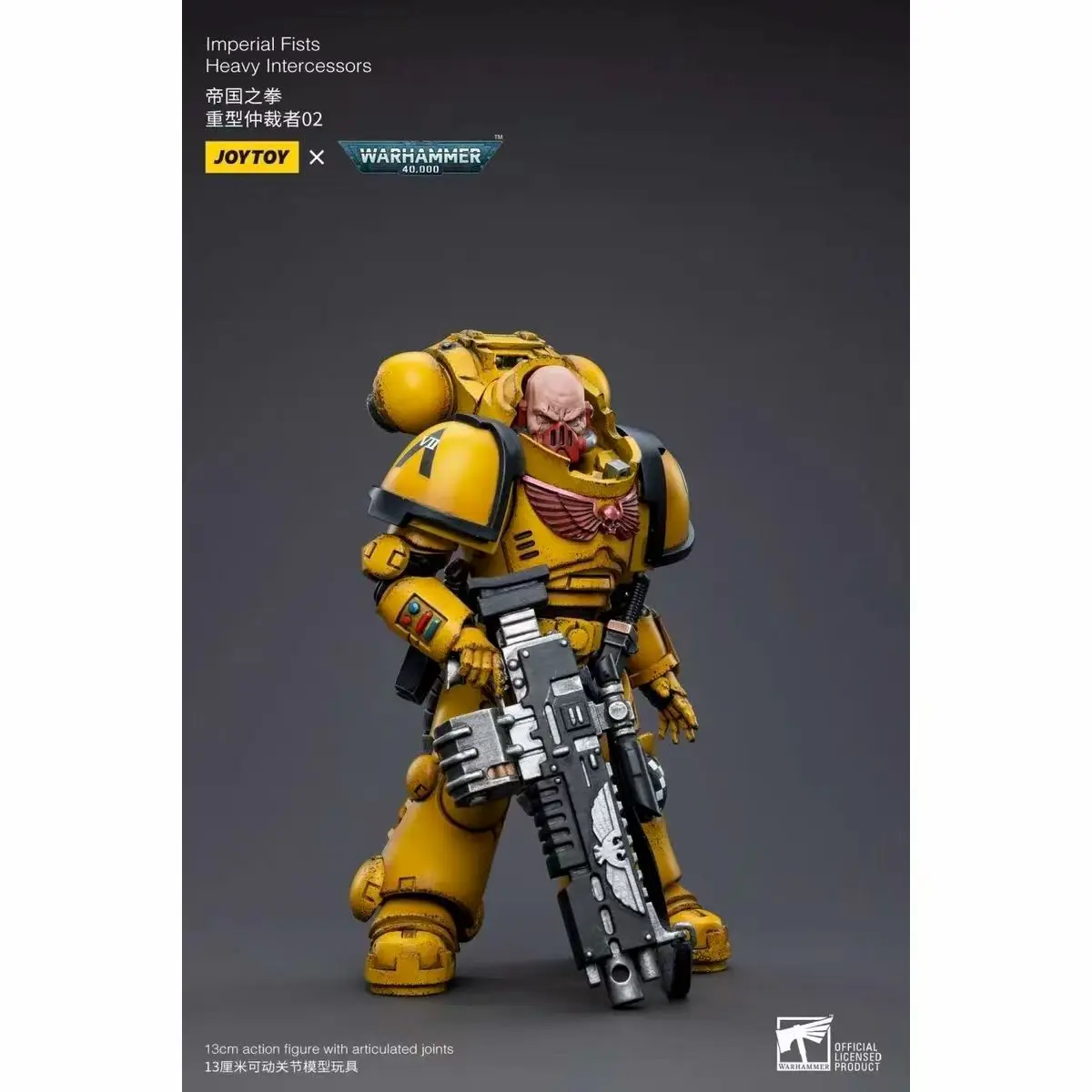 In Stock JOYTOY 1/18 Action Figure Warhammer 40K Imperial Fists Heavy Intercessors Rogfried Pertanal Action Figure Model Toys