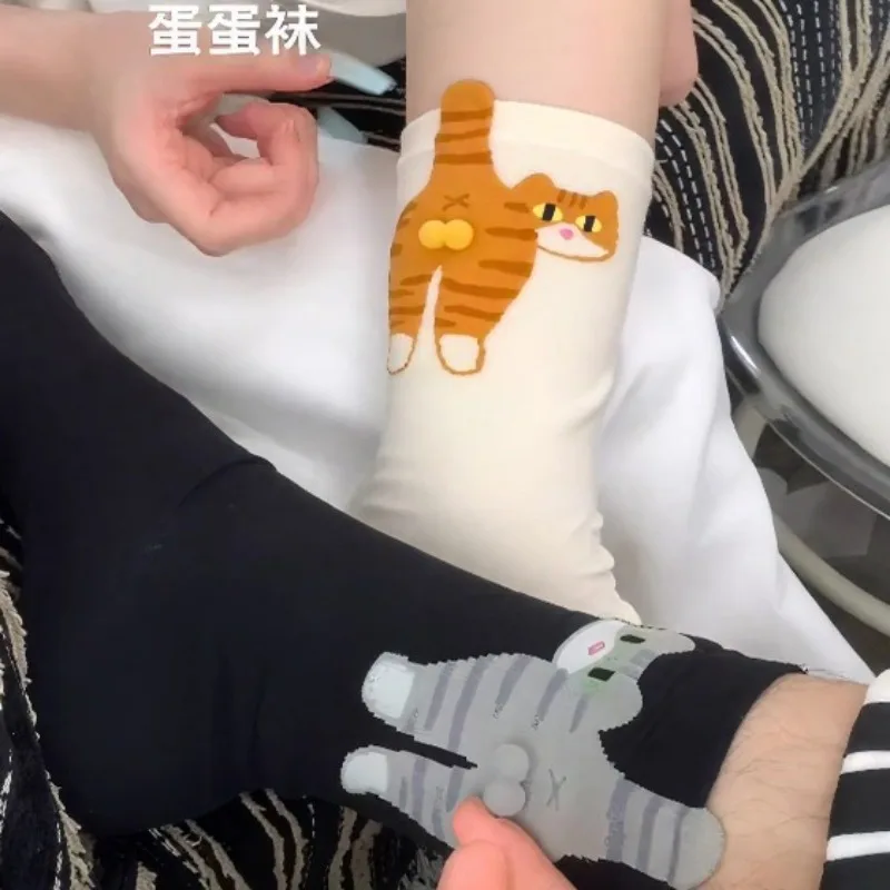 جديد اللون لطيف القط الجوارب مع الكرة جوارب قطنية مضحكة تنفس جوارب قطنية ناعمة فتاة النساء Sockings هدايا ممتعة لمحبي القط