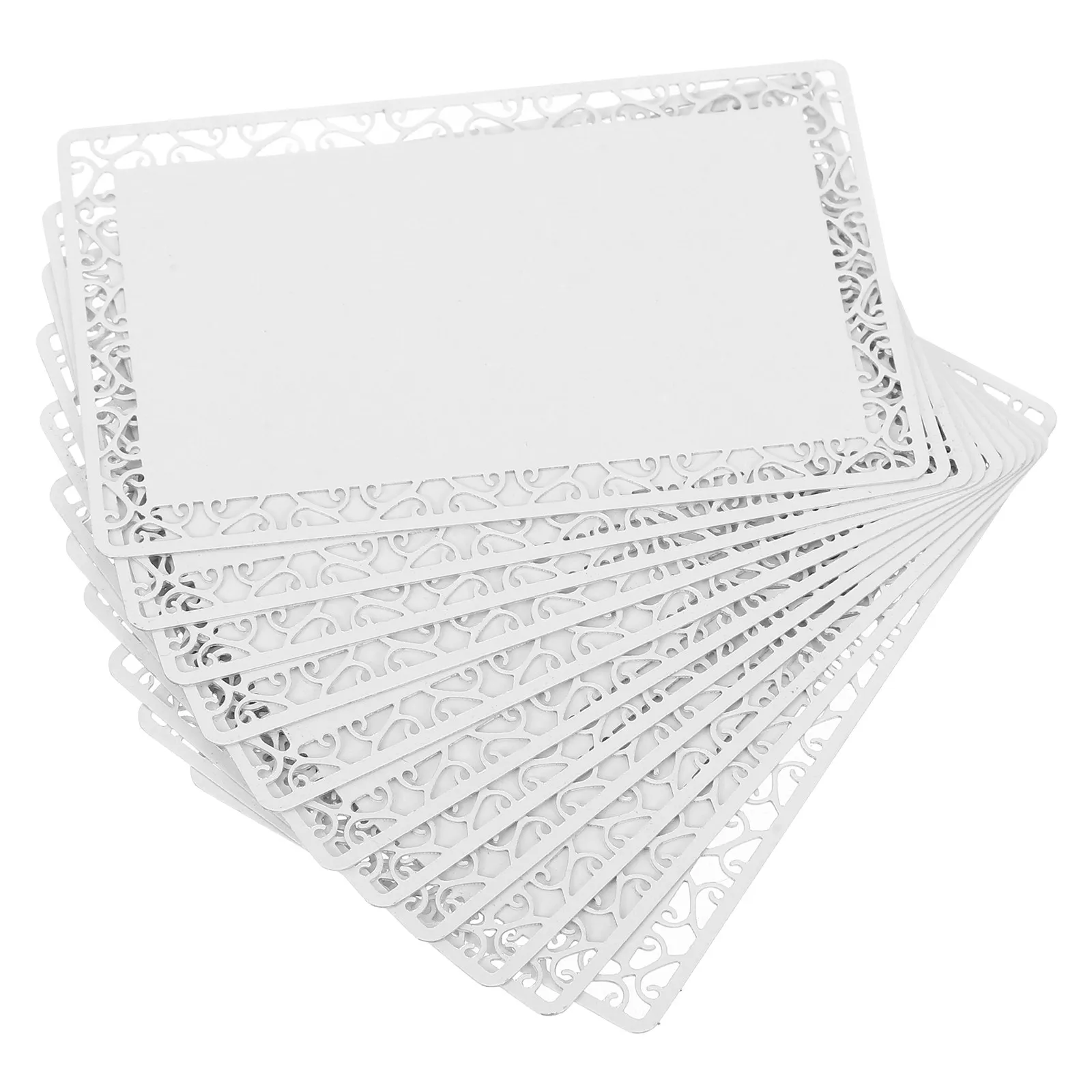 

10Pcs Blank Aluminum Alloy Sublimation Cards Double Sided Smooth Edges for Business Name Cards Membership Tags Engraving Luggage