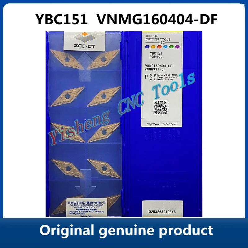 

Original genuine product ZCC CT VNMG YBC151 VNMG160404-DF YBC152 YBC251 YBC252 CNC Turning Tool Lathe Cutter Tools