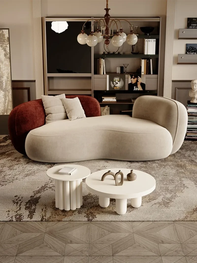 shaped sofa, small light luxury designer homestay, beauty salon, clothing store, rest area, reception and negotiation