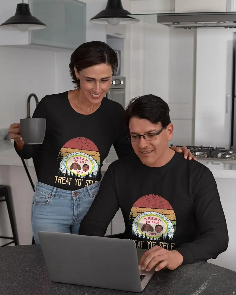 Treat Yo' Self Minimalist Black Shirt
