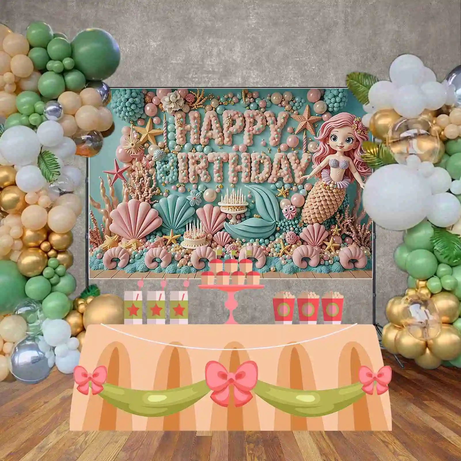 MOON.QG Fondo de unicornio arcoíris fotografía fiesta de cumpleaños sirena cuento de hadas Photozone telón de fondo estudio infantil accesorios para sesión fotográfica