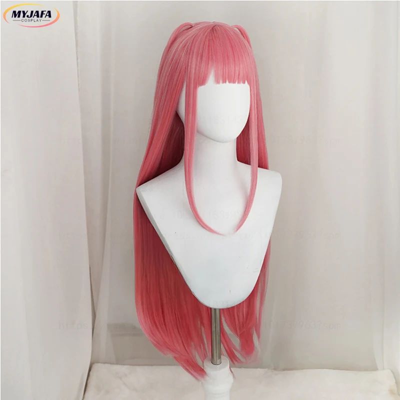 Perruque de Cosplay Nakano Nino de haute qualité, cheveux synthétiques longs et lisses roses résistants à la chaleur, perruques Anime Lolita d'halloween + bonnet de perruque