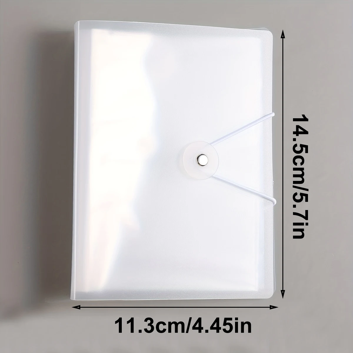 1PC Portable Postcard Collection Case With Cord Fastener, Transparent Storage Book For Snapshots And Sticker Organization ZSY