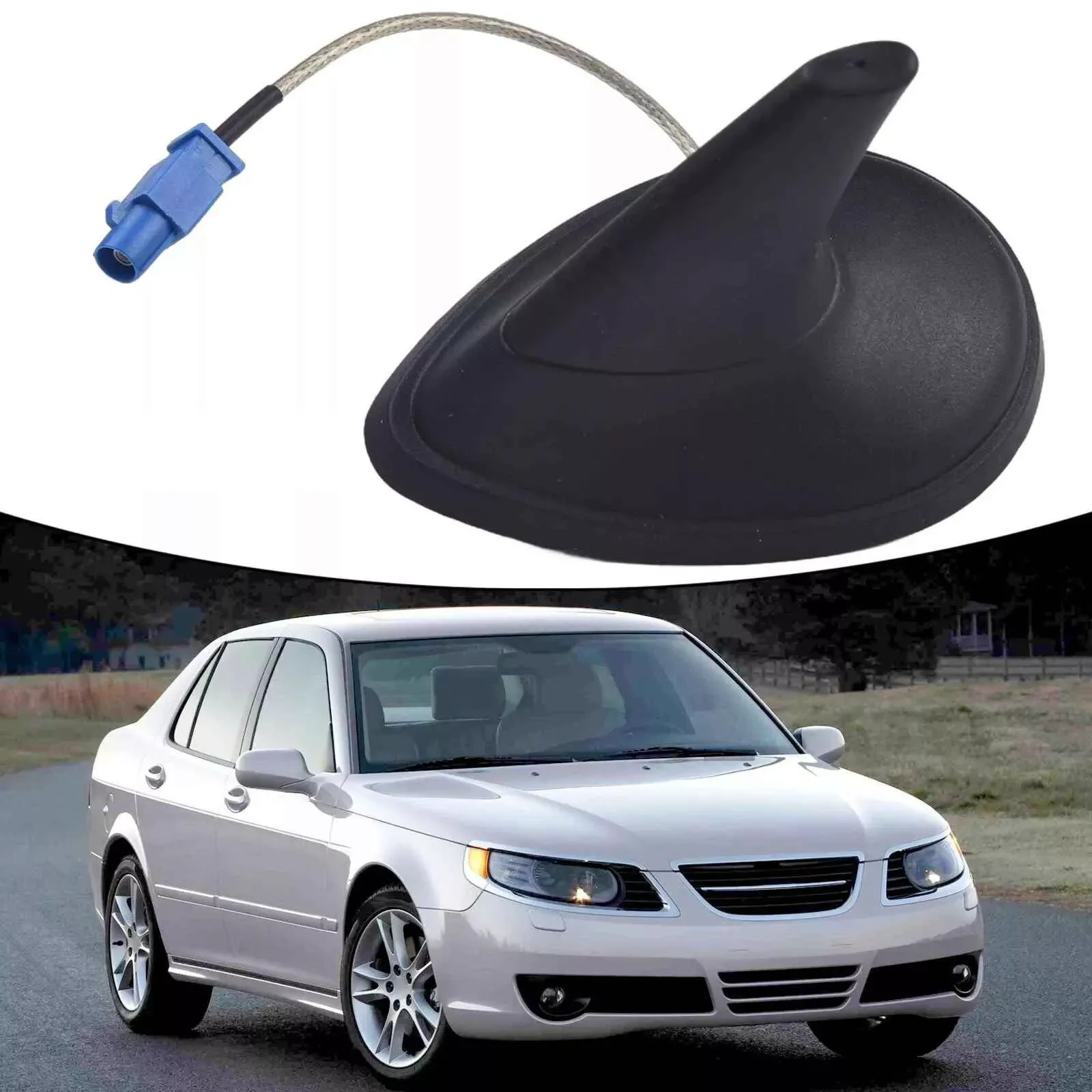 

1PC Replacement Shark Fin Sat Nav Antenna 12762120 Replacement Installation For Saab 9-3 High Quality Car Accessories