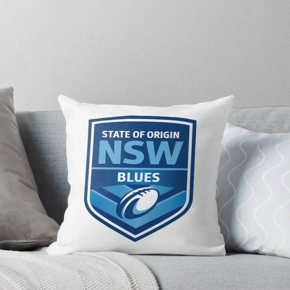

State of Origin NSW Blues Throw Pillow Pillow Cases Decorative Decorative Cover For Living Room Pillowcases For Pillows pillow