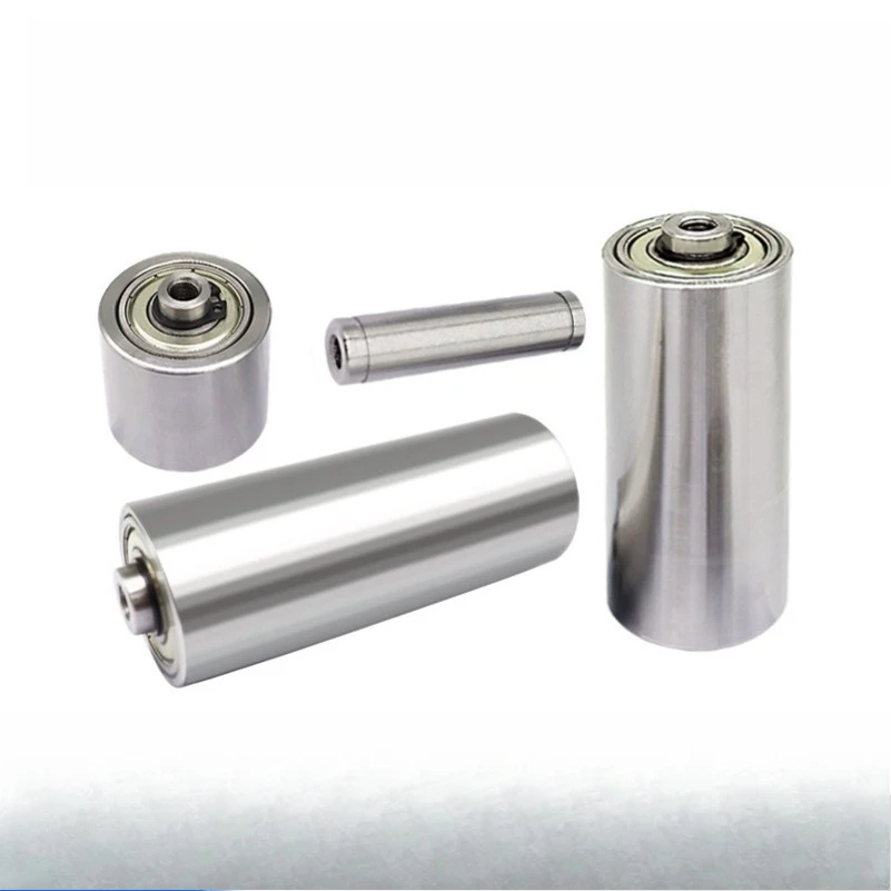 No. 45 Steel Double Bearing Roller Double Head Internal Thread Follower Group Roller Pinch Wheel Drive Conveyor Wheel