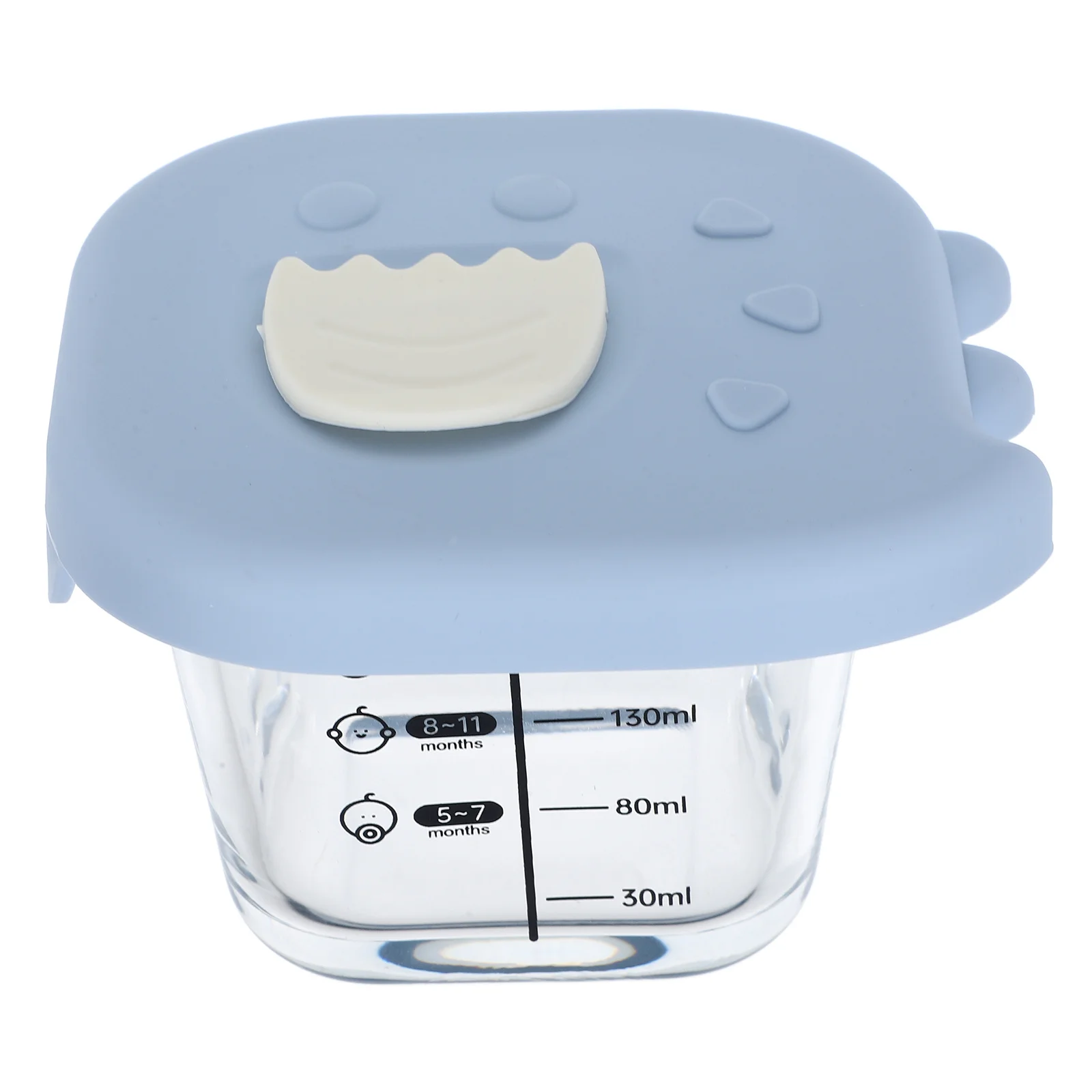 

Glass Baby Feeding Bowl Clear Large Capacity Food Storage Bowl Complementary Kid Infant Soup Snack Steamed Egg Keeper Lid
