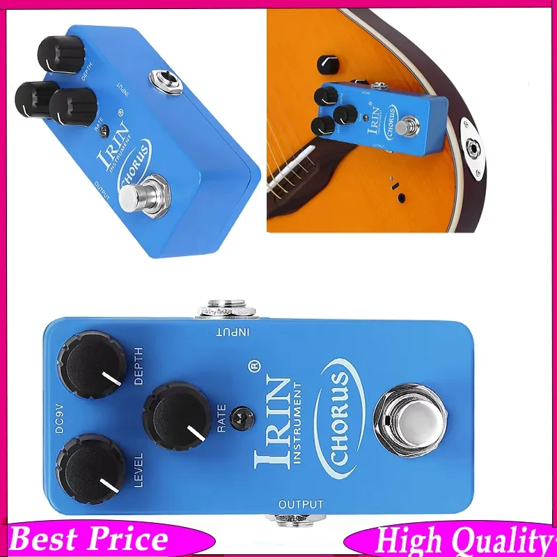 

RIN RS-23 Chorus Effect Guitar Pedal Analogue Circuit Clear Grainy Chorus Effects True Bypass Pedal Electric Guitar Accessories