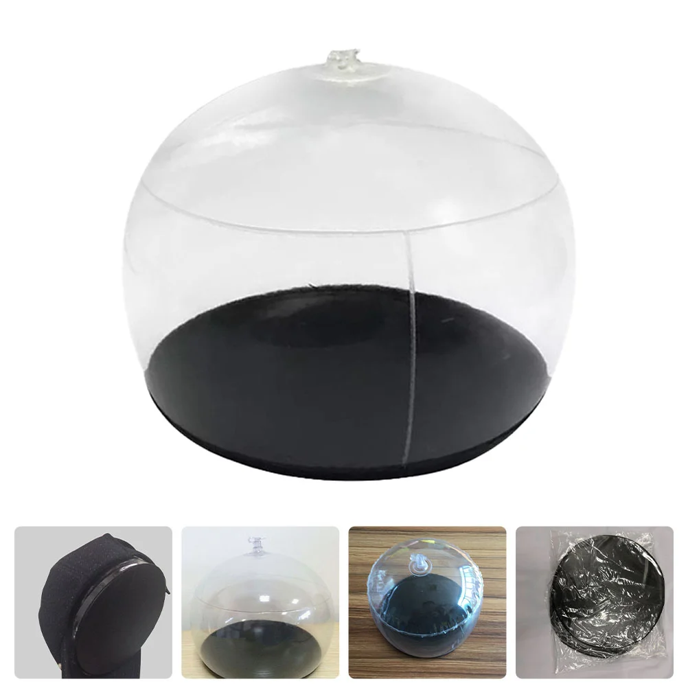 Black Straw Cowboy Hat Inflatable Holder Caps Support Shaper Rack Plastic White PVC Stand Miss